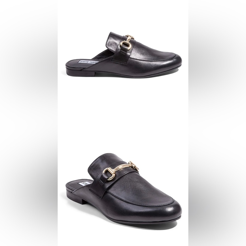 Steve Madden Kandi Black Leather Mule Loafer. Never worn- 6.5